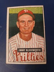 1951 Bowman - #185 Jimmy Bloodworth (RC) Philadelphia Phillies 