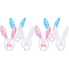  6 Sets Stoff Kind Kinder Stirnband Kaninchen Kostüm für Hasenschwanz Cosplay