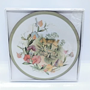 English Life Cottage Cameos Coasters Cork Back New In Box Set Of 6 England - Picture 1 of 4