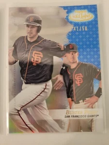 Buster Posey Class 3 Blue 41/50 2017 Topps Gold Label Baseball - Picture 1 of 1