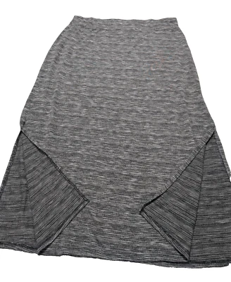 Faded Glory Maxi Skirt Long Womens 2X Pull on Elastic Waist Gray XXL (20) GGG-7 - Image 1 of 4