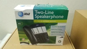 New AT&T Office Two-Line Speakerphone Conference Black 952 - Picture 1 of 2