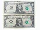 $1 Dollar Bills Unc.Almost Matching Serial # 3 Digits Off -644888 66 -644888 69