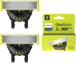 LOT DE 2 LAMES PHILIPS OneBlade 360 QP420/50 RECHARGE TETES ONE BLADE - Imagen 1 de 7