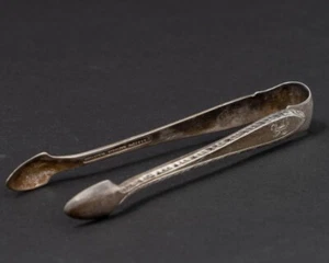 Tiffany & Co. Sterling Silver Sugar or Olive Tongs "Feather Edge" c1901 - Picture 1 of 6