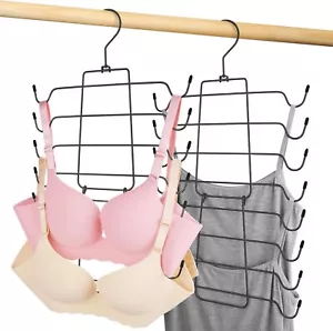 2 Pack Tank Top Hangers, Bra Organizer for Closet, Space Saving Closet Organizer - Picture 1 of 7