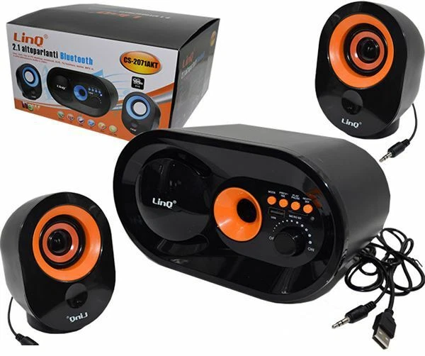 Haut-Parleurs Speaker Bluetooth Radio FM Casse USB TF Aux Linq CS-2071AKT - Photo 1/1
