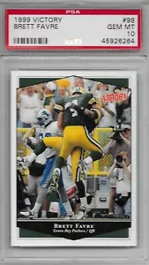 1999 Brett Favre PSA 10 Victory #98 Green Bay Packers - Picture 1 of 1