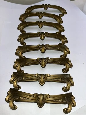 8 manijas provinciales francesas vintage tirador de cajones herrajes ornamentados con tornillos Foto 1 de 4