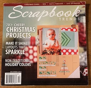 Scrapbook Trends December 2012 Scrapbooking Card Making Paper Crafting Idea Book - Picture 1 of 2