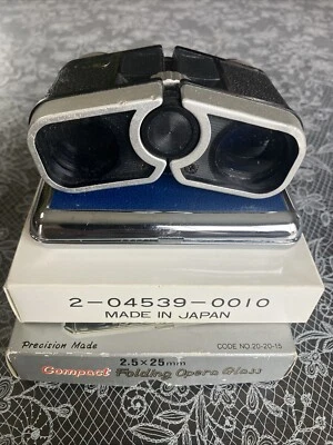 4 Vintage Folding  Opera Glasses  2.5 X 25 MM Original box Selsi, Binoculars - Image 1 of 4