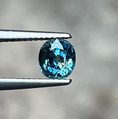 1.36ct  AIGS Certified Heated  Natural Sapphire Blue Sapphire Africa 6x5x4 mm. - Image 1 of 4