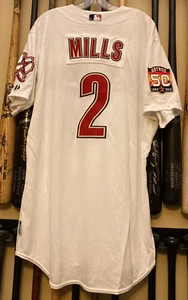 Brad Mills - Maglia bianca usata gioco Houston Astros 2012 casa - Foto 1 di 11