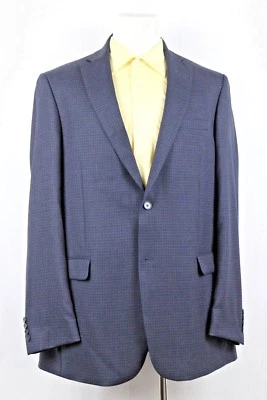 Austin Reed Men's Dark Gray Windowpane Wool Blazer Sport Coat Jacket Size 44 XL - Image 1 of 4