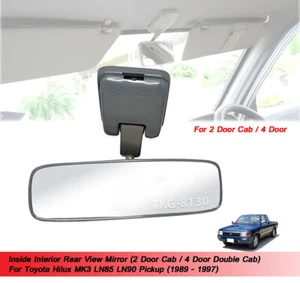 Rear View Mirror For Toyota Hilux MK3 Pickup 2 Dr Cab / 4 Dr 1989 1990 - 1997 - Picture 1 of 9