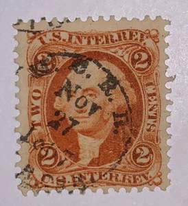 Travelstamps: 1864 US Internal Revenue Stamps Scott #r15c Used NG Handstamped - Picture 1 of 5
