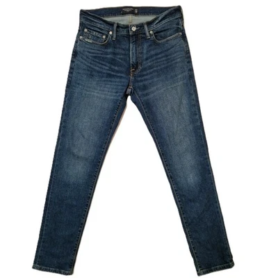 Abercrombie Fitch Jeans Men W31 L32 Dark Blue Signature Stretch Skinny Whiskered - Image 1 of 4