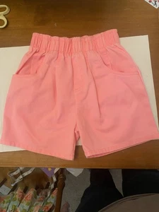 Vintage Fancy That neon Girls Elastic Waist Shorts Size 5 - Picture 1 of 4