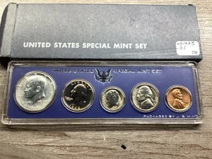 1966 US Special Mint Set with 5 Coins OGP and Silver Kennedy 051925 01 - Picture 1 of 4