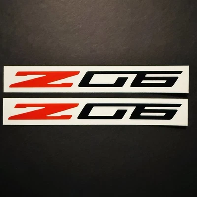 PAR de dos colores C7 Corvette Stingray Z06 juego de calcomanías de vinilo ¡CUALQUIER TAMAÑO/COLOR!! Foto 1 de 4