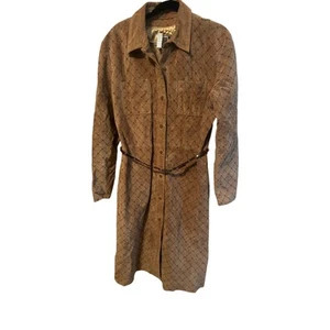 Vintage Maxima Wilson’s Leather Belted Dress XL - Picture 1 of 6