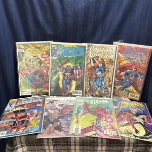 Lot of 8 Comic Books (3) Captain America (5) Spiderman   R4 - Picture 1 of 24