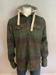 Superdry Flannel Hoodied Overshirt Size XXL - Picture 1 of 9