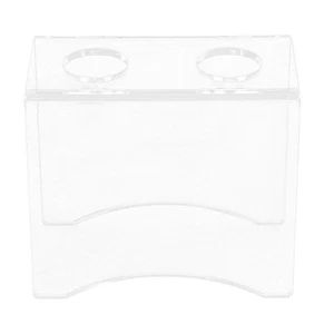 Soporte para cono de helado 2 orificios acrílico transparente soporte para helado soporte para rollos de sushi... - Imagen 1 de 9