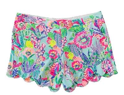 Nuevo con etiquetas Pantalones Cortos Lilly Pulitzer Buttercup Tejidos Festoneado Me And My Zesty Talla 10 Foto 1 de 4