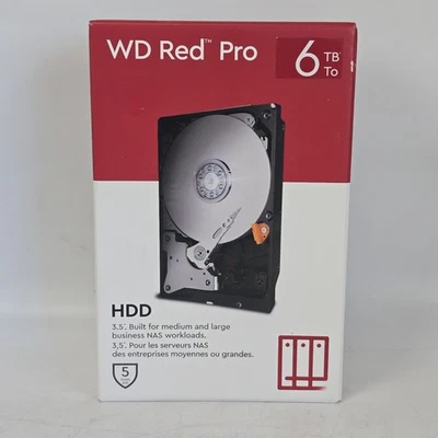 Western Digital WD 6TB Red Pro NAS SATA HDD Internal Hard Drive HDD-WD6005FFBX - Image 1 of 4