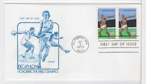 TurtlesTradingPost- Olympic Decathlon- 1979 FDC #1790 Artmaster Cachet - Picture 1 of 1