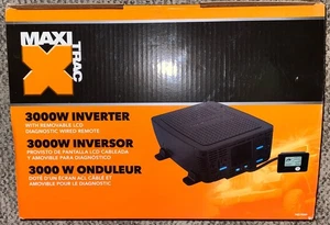 Maxi Trac 3000W Power Inverter w/ Removable LCD Diagnostic Wired Remote 782-9289 - Picture 1 of 8