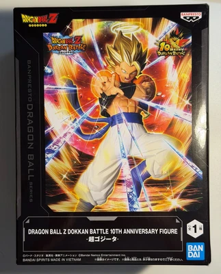 Dragon Ball Z Dokkan Battle 10º Aniversario Super Gogeta Figura Banpresto Nuevo Foto 1 de 4