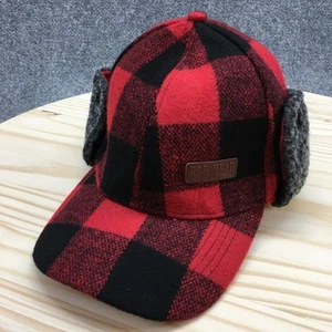 Red Head Brand Co Trapper Hat Mens Red Black Plaid One Size Fitted Wool Blend - Picture 1 of 12