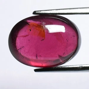 💎 5.36ct Oval Cabochon Natural Pinkish Purple Rhodolite Garnet - Mozambique Gem - Bild 1 von 4