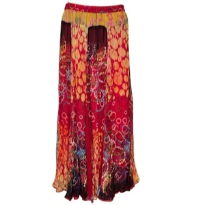 Soft Surroundings Peasant Boho Full Maxi Skirt Women's Size Small Colorful - Picture 1 of 6