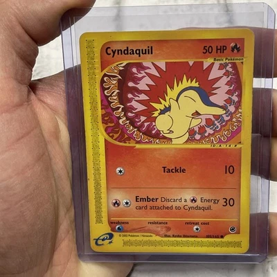 Cyndaquil 105/165-  Expedition Base Set-Non Holo-2002 TGC Pokemon LP+ Vintage - Image 1 of 3