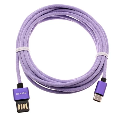 For Galaxy Tab S10 Plus, Ultra, FE, FE Plus, Lite - 10ft USB-C Cable Purple Fast - Image 1 of 4