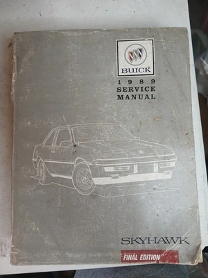 Buick Skyhawk 1989 Service Manual Final Edition  - Image 1 of 4