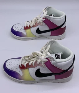 Nike Wmns Dunk High White Multi-Color Gradient FD0802-100 size 6 - Picture 1 of 8