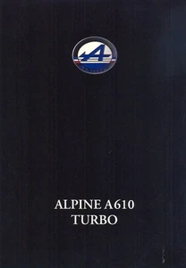 Renault Alpine A610 Turbo German market full colour 1991 sales brochure  - Picture 1 of 2