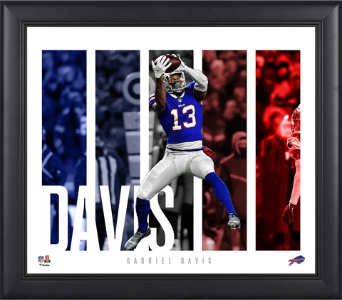 Gabriel Davis Buffalo Bills Framed 15" x 17" Player Panel Collage Cover