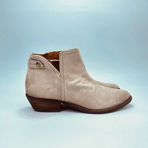 Zodiac Madison Side Zip Ash Ankle Block Almond Toe Casual Boots Women's Size 10  - Picture 1 of 10