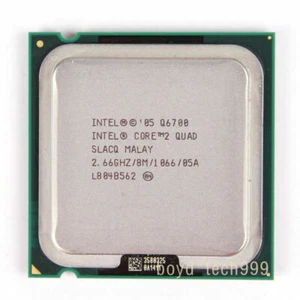 INTEL CORE 2 QUAD Q6700 PROCESSOR 2.66GHZ/8MB/1066(SLACQ)Socket 775 CPU - Picture 1 of 2
