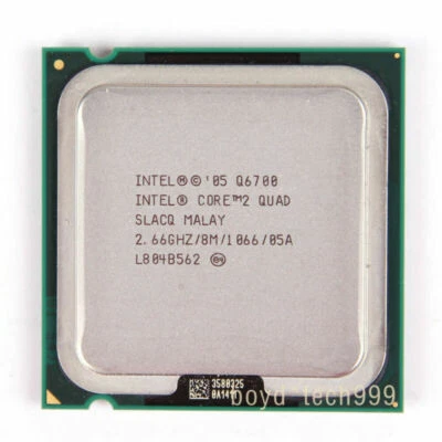 INTEL CORE 2 QUAD Q6700 PROCESSOR 2.66GHZ/8MB/1066（SLACQ）Socket 775 CPU - Image 1 of 2