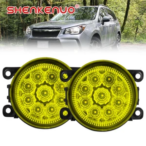Luz antiniebla delantera izquierda y derecha LED AMARILLA para Subaru Forester 2.5i / XT 2014-2017 - Imagen 1 de 13