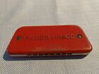 Vintage Fisher Price Musical Instrument Harmonica Sound Red Made in Brazil