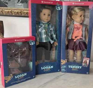 NUEVO Lote Muñeca American Girl Logan 1st Boy Doll y Tenney Doll + ¡¡BONO!!! - Imagen 1 de 10