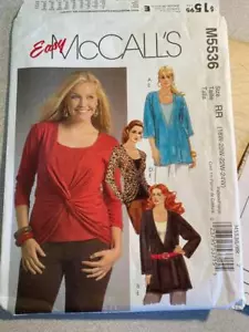 Modèle de couture vintage McCall's M5536 - tunique et haut pour femmes (18-24) - Photo 1/1