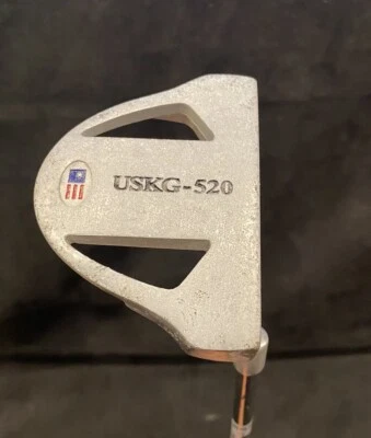 US Kids Golf USKG-520 UL60 Mallet Putter - RH - Steel Shaft - 24" - Blue Grip - Image 1 of 4